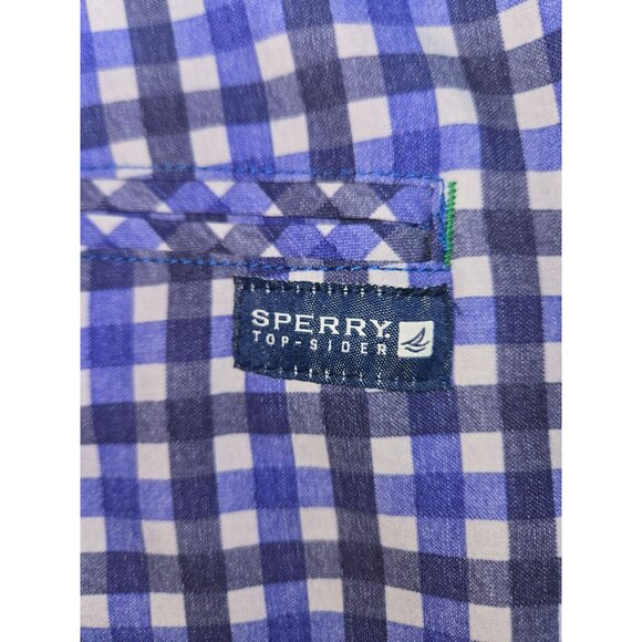 Sperry Mens Bluish Purple Gingham Check Shorts 38 - Picture 4 of 8